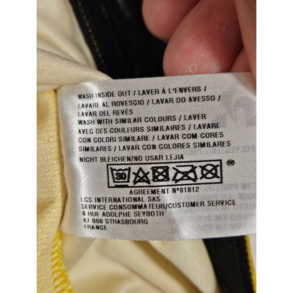 Le Coq Sportif Tour de France 2019 LCL Arrival Yellow Cyclying Jersey Mens Large - Picture 6 of 9